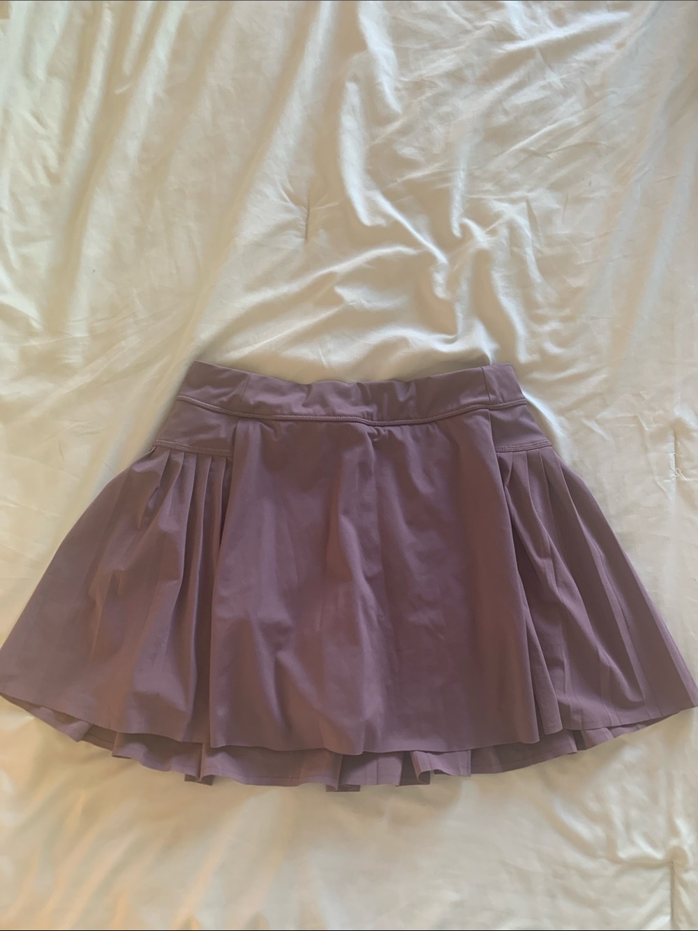 Athleta Lavender Pleated Skater Skirt
